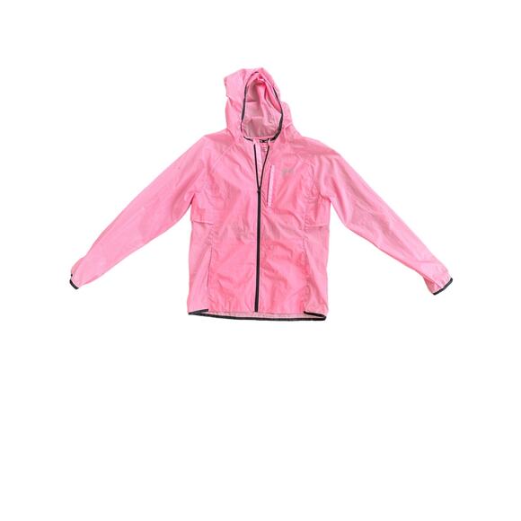 Under Armour womens pink Storm Cold Gear Hooded Running Jacket fitted - Picture 6 of 7